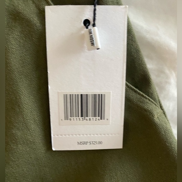JASON WU ARMY GREEN CARGO COTTON MAXI SKIRT